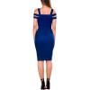 imageHybrid ampamp Company Womens Cross Bandage Fashion Hollow Out Sexy Sleeveless DressDrbd70831royal