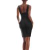 imageHybrid ampamp Company Womens Elegant Elastic Dress Chic KneeLength Bandage Bodycon Party DressLw102black
