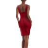 imageHybrid ampamp Company Womens Elegant Elastic Dress Chic KneeLength Bandage Bodycon Party DressLw102red