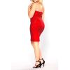 imageHybrid ampamp Company Womens Halter Neck Bodycon Dress Cross Strap Sexy Bandage Dress ClubwearDrbd002378red
