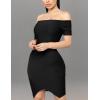 imageHybrid ampamp Company Womens Halter Neck Bodycon Dress Cross Strap Sexy Bandage Dress ClubwearDrbd60357black