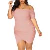 imageHybrid ampamp Company Womens Halter Neck Bodycon Dress Cross Strap Sexy Bandage Dress ClubwearDrbd60357blush
