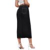 imageHybrid ampamp Company Womens Long Denim Skirt  Stretch Jean Skirt for Office and Casual WearBlack