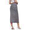 imageHybrid ampamp Company Womens Long Denim Skirt  Stretch Jean Skirt for Office and Casual WearGrey