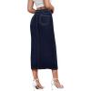 imageHybrid ampamp Company Womens Long Denim Skirt  Stretch Jean Skirt for Office and Casual WearIndigo