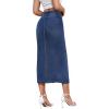 imageHybrid ampamp Company Womens Long Denim Skirt  Stretch Jean Skirt for Office and Casual WearMedium Blue