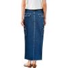 imageHybrid ampamp Company Womens Long Denim Skirt  Stretch Jean Skirt for Office and Casual WearSk152333darkwash