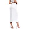imageHybrid ampamp Company Womens Long Denim Skirt  Stretch Jean Skirt for Office and Casual WearWhite