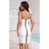 imageHybrid ampamp Company Womens Sexy Stretch Skinny Bodycon Attractive Strap DressDrbdh434whitesilve