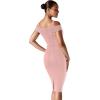 imageHybrid ampamp Company Womens Sexy V Neck Stretchy Bodycon Party Bandage DressBlush