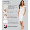 imageHybrid ampamp Company Womens Sexy V Neck Stretchy Bodycon Party Bandage DressWhite