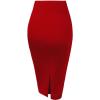 imageHybrid ampamp Company Womens TechnoScuba Stretchy Office Pencil Skirt Made in USA1139red