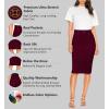 imageLexi Womens Super Comfy Hyper Stretch Denim SkirtSks44876burgundy
