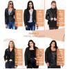 imageOlivia Miller Womens Fashion Faux Leather Biker Jacket Rivet Lapel Shaping Moto OuterwearJk44169black
