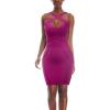 imageHybrid ampamp Company Womens Elegant Elastic Dress Chic KneeLength Bandage Bodycon Party DressLw102magenta