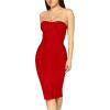 imageHybrid ampamp Company Womens Halter Neck Bodycon Dress Cross Strap Sexy Bandage Dress ClubwearDrbd71794red