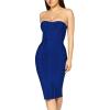 imageHybrid ampamp Company Womens Halter Neck Bodycon Dress Cross Strap Sexy Bandage Dress ClubwearDrbd71794royal