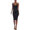 imageHybrid ampamp Company Womens Sexy Stretch Skinny Bodycon Attractive Strap DressDrbd163black