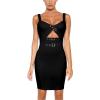 imageHybrid ampamp Company Womens Sleeveless Metal Bandage Dress Celebrity Party Bodycon DressDrbd095black