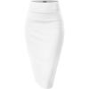 imageHybrid ampamp Company Womens TechnoScuba Stretchy Office Pencil Skirt Made in USA1139white