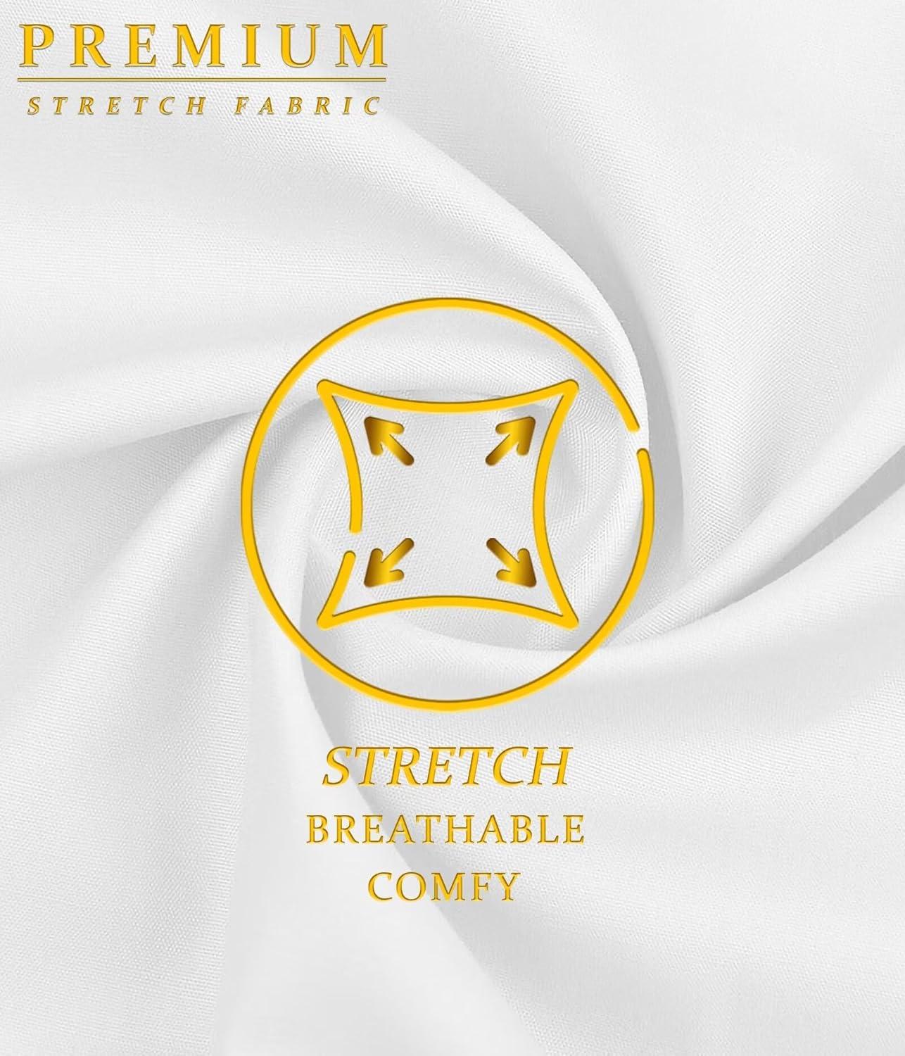 imageHybrid ampamp Company Womens High Waisted Straight Leg Suit Pants Business Work Casual Slacks TrousersWhite