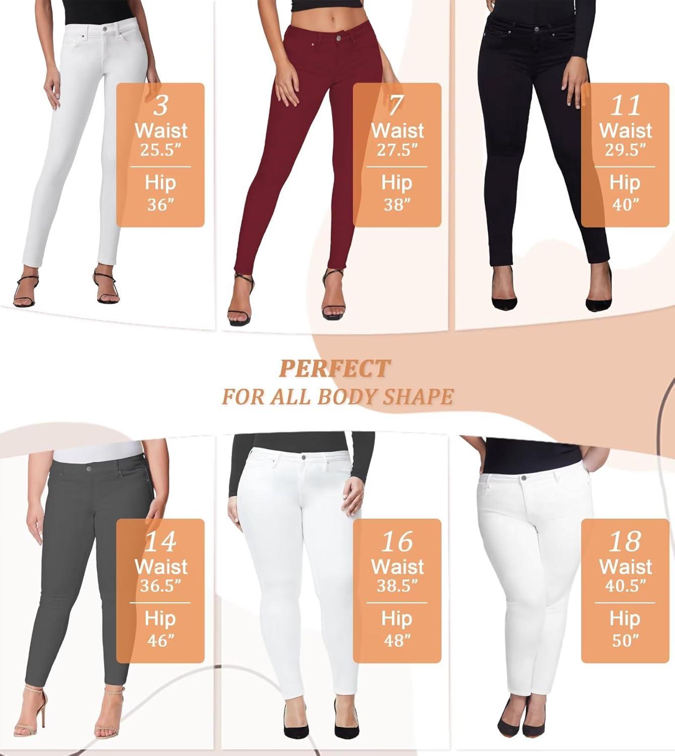 imageHybrid ampamp Company Womens Super Stretch Comfy Denim Skinny JeansGrey