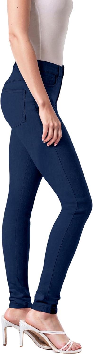 imageHybrid ampamp Company Womens Super Stretch Comfy Denim Skinny JeansIndigo