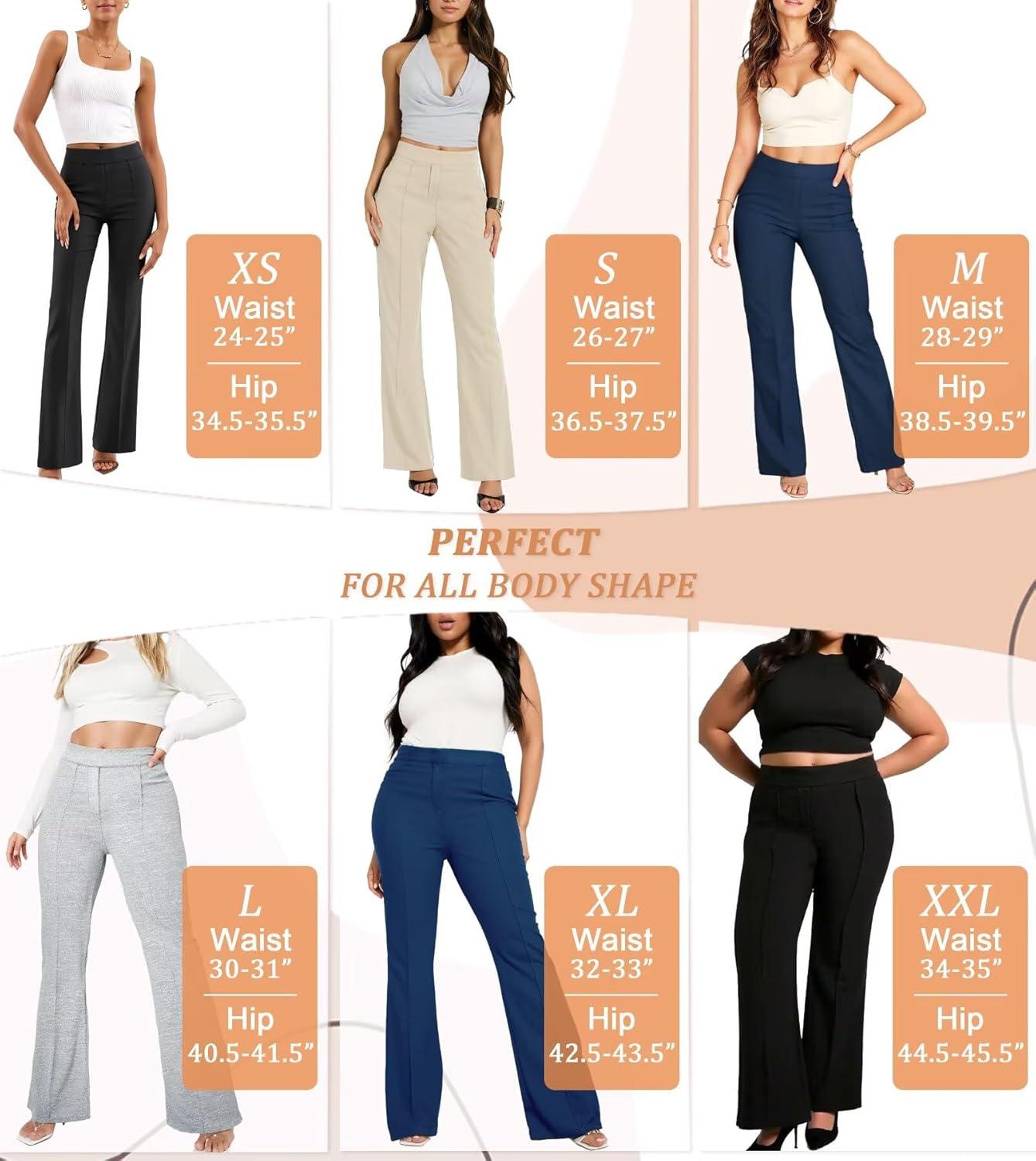 imageHybrid ampamp Company Womens Ultra Stretch Ponte Bootcut Dress Pants  Sleek Pintuck Pull On Faux Pockets Office ampamp CasualNavy