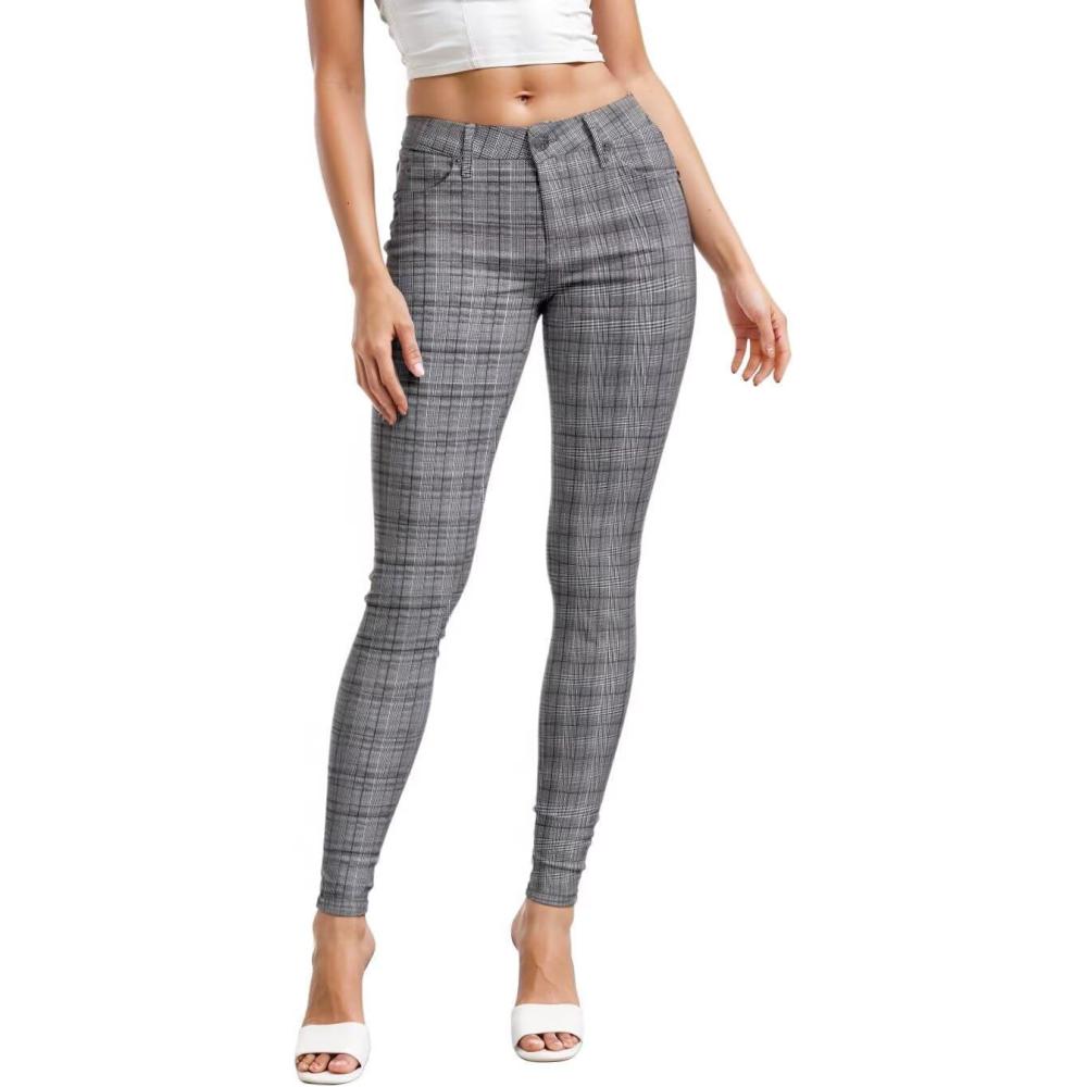 imageHybrid ampamp Company Womens Hyper Ultra Stretch Comfy Skinny Leg Work Casual PantsBlackwhite2042