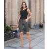 imageHybrid ampamp Company Womens Perfectly Shaping Hyper Stretch Bermuda Shorts CapriBermudagunmet