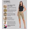 imageHybrid ampamp Company Womens Perfectly Shaping Hyper Stretch Bermuda Shorts CapriBermudakhaki