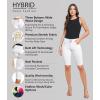 imageHybrid ampamp Company Womens Perfectly Shaping Hyper Stretch Bermuda Shorts CapriBermudawhite