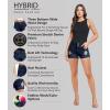 imageHybrid ampamp Company Womens Perfectly Shaping Hyper Stretch Bermuda Shorts CapriDestructedshortdwash