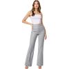 imageHybrid ampamp Company Womens Ultra Stretch Ponte Bootcut Dress Pants  Sleek Pintuck Pull On Faux Pockets Office ampamp CasualGrey