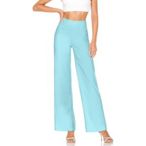 imageHybrid ampamp Company Womens Ultra Comfort Ponte Fabric Pull on Casual Wide Leg PantsAqua