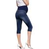 imageHybrid ampamp Company Womens Butt Lift Super Comfy Stretch Denim Capri Short JeansCapriqm5471grskdarkwash
