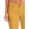 imageHybrid ampamp Company Womens Ultra Comfy Butt Lift Stretch Bermuda City ShortsMustard
