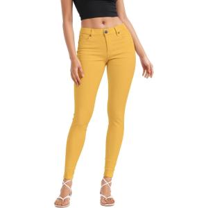 imageHybrid ampamp Company Womens Butt Lift Stretch Denim JeansMustard
