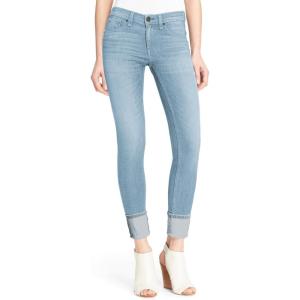 imageHybrid ampamp Company Womens Butt Lift Super Comfy Stretch Denim Capri Short JeansLight Wash