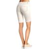 imageHybrid ampamp Company Womens Ultra Stretch Perfectly Shaping Mid Rise Skinny Bermuda Shorts with PocketsBermudaoff White
