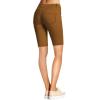 imageHybrid ampamp Company Womens Ultra Stretch Perfectly Shaping Mid Rise Skinny Bermuda Shorts with PocketsBermudatobacco