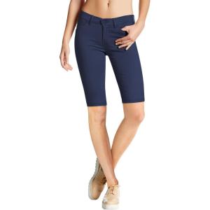imageHybrid ampamp Company Womens Ultra Stretch Perfectly Shaping Mid Rise Skinny Bermuda Shorts with PocketsBermudanavy