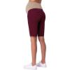 imageHybrid ampamp Company Women Super Comfy Stretch Maternity Bermuda ShortBermudamaroon