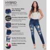 imageHybrid ampamp Company Womens Butt Lift V2 Super Comfy Stretch Denim Skinny JeansDestructedtintbl