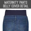 imageHybrid ampamp Company Womens Maternity Denim Shorts Over The Belly Comfy Skinny Bermuda JeansBermudabm5471grskmedium Was