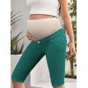 imageHybrid ampamp Company Womens Maternity Denim Shorts Over The Belly Comfy Skinny Bermuda JeansBermudajade