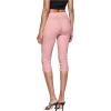 imageHybrid ampamp Company Womens Super Comfy Stretch Pull On Millennium Twill Capri ShortsCapriblush
