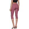 imageHybrid ampamp Company Womens Super Comfy Stretch Pull On Millennium Twill Capri ShortsCaprimauve