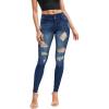 imageHybrid ampamp Company Womens Butt Lift V2 Super Comfy Stretch Denim Skinny JeansDestructedtintbl