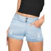 imageHybrid ampamp Company Womens Butt Lift V2 Super Comfy Stretch Denim Skinny JeansShortsdestructedlwash